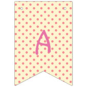 Pink Dackel Bunting Birthday Banner (Dritte Fahne)