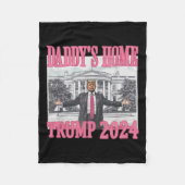 Pink Daddys Zuhause Trump 2024 Fleecedecke (Vorderseite)