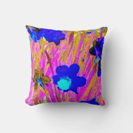 'Pink Daffodils' Throw Kissen