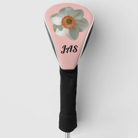 Pink Daffodin Frühlingszeit Blume Golf Headcover (Vorderseite)