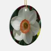 Pink Daffodin Frühlingszeit Blume Keramikornament (Rechts)