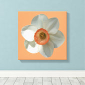 Pink Daffodin Frühlingszeit Blume Leinwanddruck (Insitu (Holzboden))