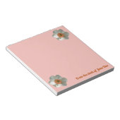 Pink Daffodin Frühlingszeit Blume Notizblock (angewinkelt)