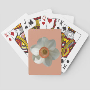 Pink Daffodin Frühlingszeit Blume Spielkarten