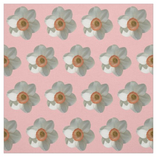 Pink Daffodin Frühlingszeit Blume Stoff (Muster)
