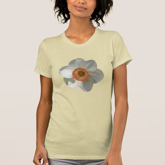 Pink Daffodin Frühlingszeit Blume T-Shirt (Vorderseite)