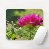 Pink Dahila Mousepad (Mit Mouse)