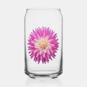 Pink Dahlia Bloom Floral Dosenglas (Vorderseite)