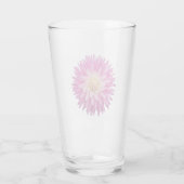 Pink Dahlia Bloom Floral Glas (Rückseite)