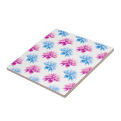Pink Dahlia, Blue Dahlia, Blumenmuster, Blume Fliese (Seite)