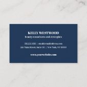 Pink Dahlia Blume Beauty Berater Stratege Visitenkarte (Rückseite)