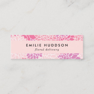 Pink Dahlia Blume, Floristina, Blume Shop Mini Visitenkarte