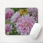 Pink Dahlia Blume im RHS Garden Wisley Mousepad (Mit Mouse)