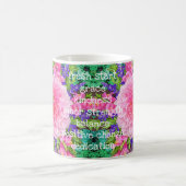 Pink Dahlia Blume Kaffeetasse (Mittel)