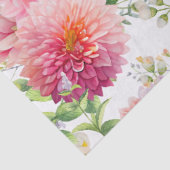 Pink Dahlia Blume Seidenpapier (Detail)