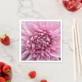 Pink Dahlia Blumenpapier Napkins individuell gesta Serviette (Beispiel)