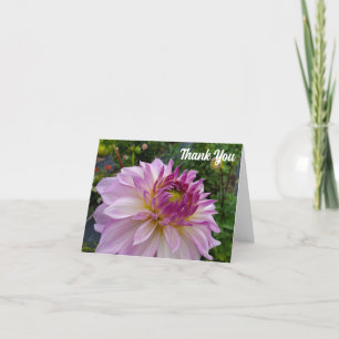 Pink Dahlia Dankeskarte