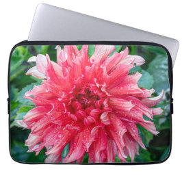 Pink Dahlia Fotografie, kanadische Blume Laptopschutzhülle