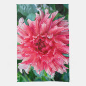 Pink Dahlia Fotografie, kanadische Schönheit Geschirrtuch (Vertikal)