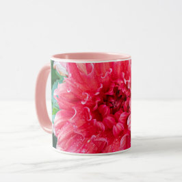 Pink Dahlia Fotografie, kanadische Schönheit Tasse
