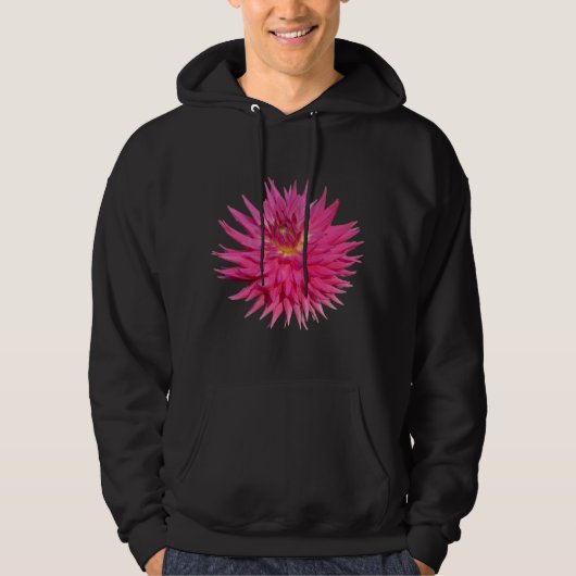 Pink Dahlia Hoodie (Vorderseite)