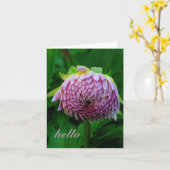 PINK DAHLIA KARTE (Gelbe Blume)