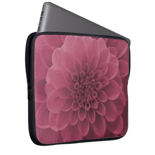 Pink Dahlia Laptopschutzhülle (Vorne Rechts)