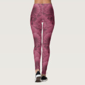 Pink Dahlia Leggings (Rückseite)