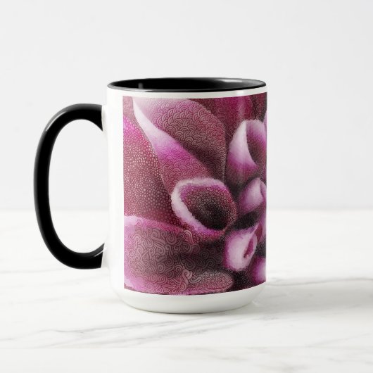 Pink Dahlia mug Tasse (Links)