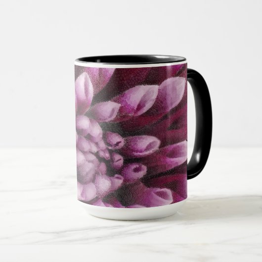 Pink Dahlia mug Tasse (VorderseiteRechts)