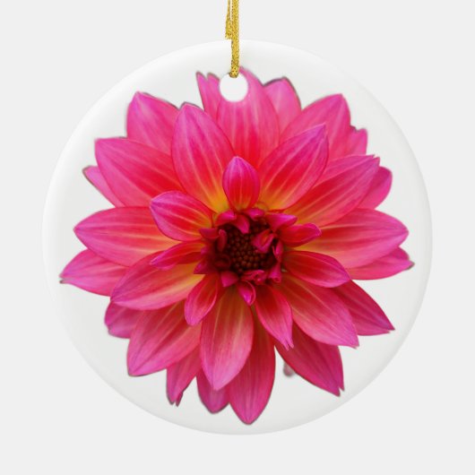 Pink Dahlia Ornament (Hinten)