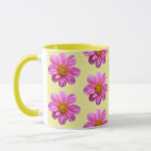 Pink Dahlia Pattern Tasse (Links)