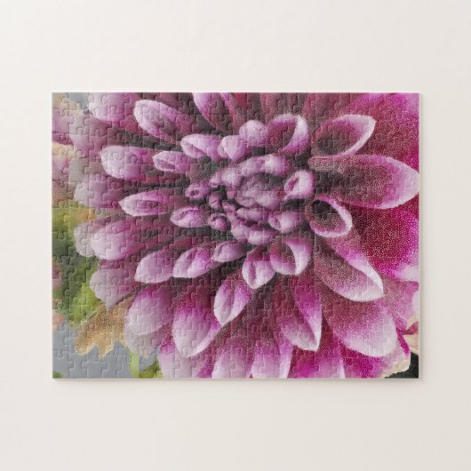 Pink Dahlia Puzzle (Horizontal)