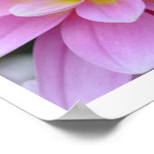 Pink Dahlia Rumi Zitat Poster (Ecke)