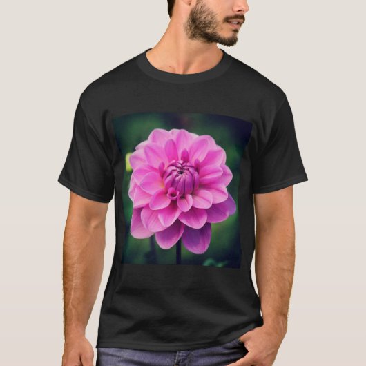 Pink Dahlia T-Shirt (Vorderseite)