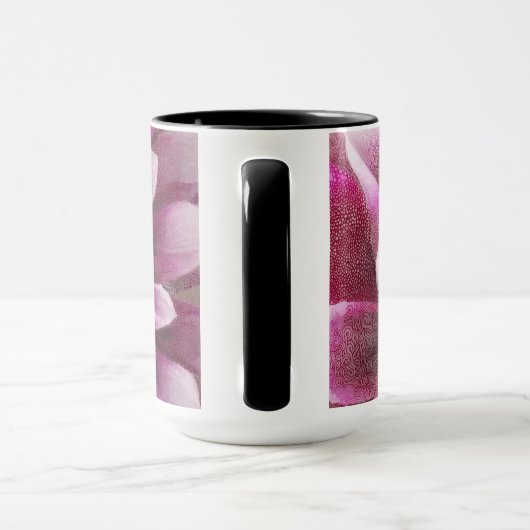Pink-Dahlia-Tasse Tasse (Griff)