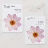 Pink Dahlia Visitenkarte (Vorne/Hinten)