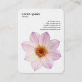 Pink Dahlia Visitenkarte (Rückseite)
