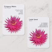 Pink Dahlia Visitenkarte (Vorne/Hinten)