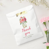 Pink Dahlias Mason Jar Brautparty Geschenktütchen (Versiegelt)