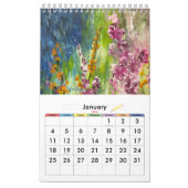 Pink Daises 2025 Blumenkalender Kalender (Jan 2026)