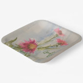 Pink Daises Papierplatten Pappteller (Gewinkelt)