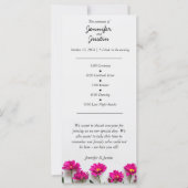 Pink Daisey Wedding Program (Vorderseite)