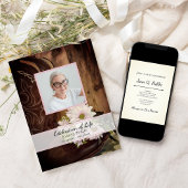 Pink Daisies and Cowboy Boots Celebration of Life Einladung