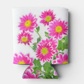 Pink Daisies / Asters Bouquet + Ihre Ideen Dosenkühler (Rückseite)