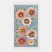Pink Daisies Blumendesign Botanische Kunst Serviette (Vorderseite)