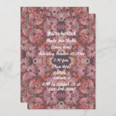 Pink Daisies Blumenmuseum Party Einladung (Vorne/Hinten)