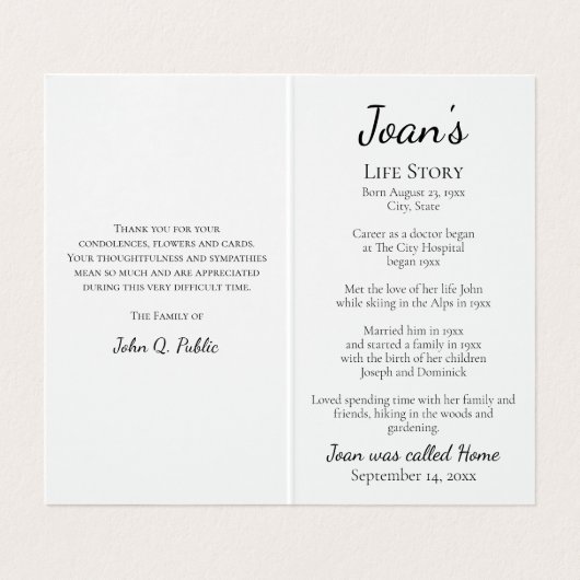 Pink Daisies Cowboy Boots Beerdigungsgebet Visitenkarten (Innenseite Aufgefaltet)