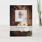 Pink Daisies Cowboy Boots Western Begräbnisdienst Programm (Vorderseite)