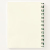 Pink Daisies Custom Minimalistic Spiral Notebook Notizblock (Rückseite)